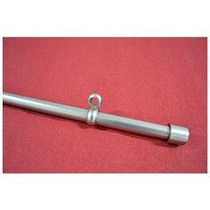 Дополнительная труба для круглого карниза (310 см, Хром матовый) Мастер Плюс