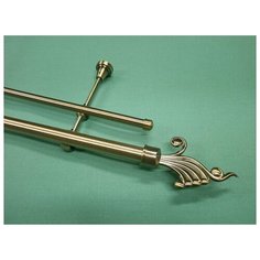 Карниз двухрядный Фантазия, диаметром 25/16 мм (360 см, Антик) Мастер Плюс