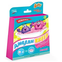 "Baffy" Набор Джелли для принятия ванн: аквагель для ванны и соль розовый D0120-P