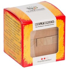 DELFBRICK" DLS-01 Головоломка деревянная "Куб" 12 элемент.