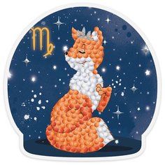 Наборы "фрея" кристальная (алмазная) мозаика ALVM-059 магнит "Знаки зодиака. Дева" 9 х 9 см