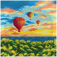 Кристальная мозаика (алмазная вышивка) "фрея" ALVR-137 "Воздушные шары" 20 х 20 см