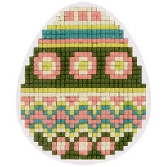 Кристальная мозаика (алмазная вышивка) "фрея" ALVM-030 магнит "Яйцо" 8,5 х 7 см