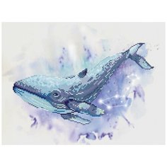 Кристальная мозаика (алмазная вышивка) "фрея" ALVR-134 "Кит" 30 х 40 см