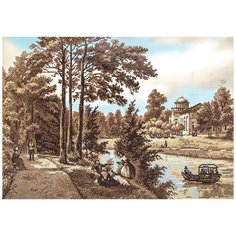 Кристальная мозаика (алмазная вышивка) "фрея" ALVR-39 074 "Отдых на берегу" 41.5 х 59.5 см