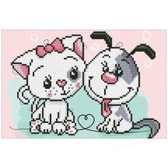 Кристальная мозаика (алмазная вышивка) фрея ALV-87 Друзья 30 х 20 см