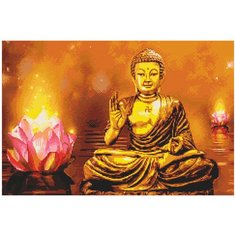 Кристальная мозаика (алмазная вышивка) фрея ALVK-64 Золотой Будда 40 х 60 см