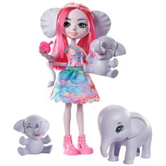 Игровой набор Enchantimals Эсмеральда Слонни с семьей GTM30
