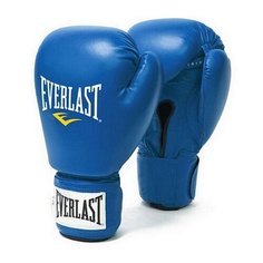 Боксерские перчатки Everlast Amateur Competition PU синий 10 oz