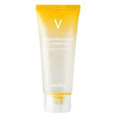 Маска ночная тонизирующая Aronyx Vitamin brightening sleeping pack, с витамином С, 100мл