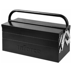 Ящик с органайзером inforce 06-20-07 46x23x21 см 18 черный