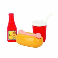 Набор продуктов с посудой СТРОМ Хот дог У974 красный