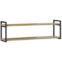 Лофт Полка настенная тип 2 (Черный/Дуб крафт золотой) Triya