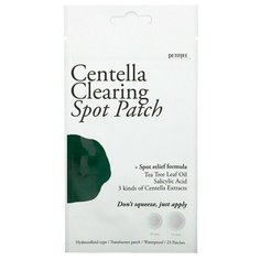 Патчи для проблемной кожи PETITFEE Centella Clearing Spot Patch, 23 шт (12 мм*15 шт, 10 мм*8 шт)