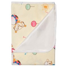Наматрасник Multi Diapers теплый непромокаемый, 60х120 см Цирк оркестр