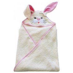 Многоразовая пеленка Sonia Kids Зайчонок 100x80 см, бежевый/розовый
