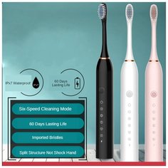 Электрическая зубная щетка Sonic Toothbrush X-3 black