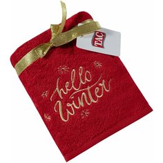 Подарочное полотенце TAC/махровое/NEW YEAR/50*90/420 г/м2, HELLO WINTER красное