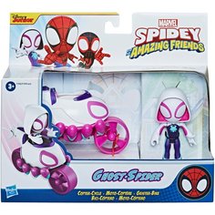 Игровой набор Hasbro Spidey and his Amazing Friends Паук Призрак и транспорт F1942