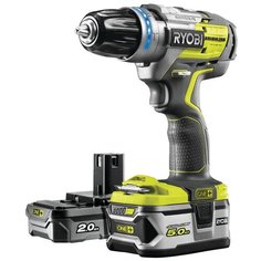 Аккумуляторная ударная дрель-шуруповерт RYOBI R18PDBL-252S Li-Ion 5.0 А·ч + 2.0 А·ч 18 В сумка
