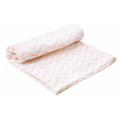 Пеленка трикотажная Amarobaby (Soft Hugs) Зигзаг розовый