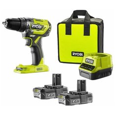 Аккумуляторная ударная дрель-шуруповерт RYOBI R18PD2-220S