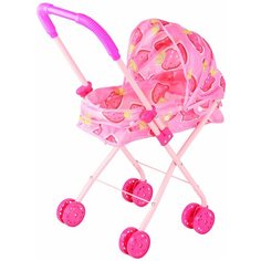 Коляска люлбка для кукол детская, с перекидным капюшоном, в/п 27*30*55,5 см Компания Друзей