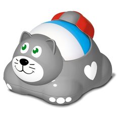 Каталка-игрушка Stellar Котошарик (01925) серый Стеллар