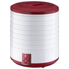 MARTA MT-1881 11 поддонов {8+3} бордовый гранат сушилка д/фруктов,овощей