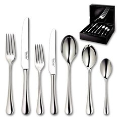 Набор столовых приборов (84 предмета / 12 персон) ROBERT WELCH Radford Bright арт. RADBR1099V/84