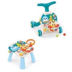 Развивающий центр Haunger Ходунки-каталка-столик Морские обитатели бирюзовый Huanger