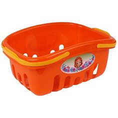 Корзина для игрушек детская оранжевая технок / корзинка для игрушек / корзинка детская