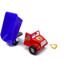 Детский автомобиль MAXIMUS грузовик волант красный / машина каталка для мальчиков / машинка каталка детская / игрушка каталка с ручкой / самосвал игрушечный / игрушки для песочницы