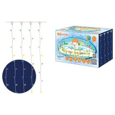 Гирлянда светодиодная "Занавес" 1,5х1,5 м, 168LED, многоцветн 8 режимов, 250 В, IP20, TDM