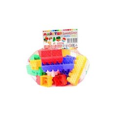 Конструктор детский блочный разноцветный из 43 элементов MAXIMUS в сетке / конструктор для мальчиков / развивающие игрушки / конструкторы для девочек / конструкторы для мальчиков / конструктор для девочек / детский конструктор