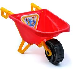 Игрушка для песочницы тачка каталка 58 см MAXIMUS тележка Profi / тачка детская садовая / тележка детская для песочницы