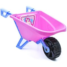 Игрушка для песочницы тачка каталка 58 см MAXIMUS тележка Unicorn Единорог / тачка детская садовая / тележка детская для песочницы