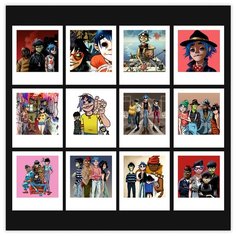 Стикеры "Gorillaz" / Стикербомбинг /Стикеры на телефон / ноутбук / для детей. Ru Print