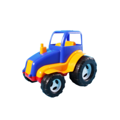 Синий трактор игрушка 26 см MAXIMUS детская машина каталка для мальчиков / игрушка каталка / машинка детская каталка / машинка игрушка / машинка детская игрушка / игрушка трактор