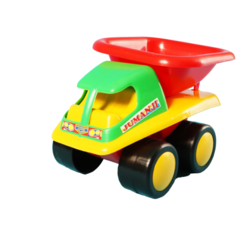 Игрушка самосвал детский большой зеленый 21 см MAXIMUS Пузатик / грузовик игрушка большой / самосвал игрушка большой / детская машина каталка для мальчиков / игрушка каталка / машинка детская каталка / машинка игрушка / машинка детская игрушка