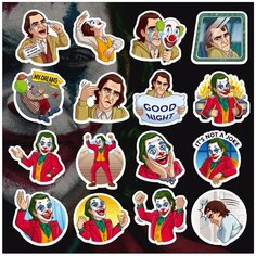 Стикеры "Джокер" / Стикербомбинг /Стикеры на телефон / ноутбук / для детей. Ru Print
