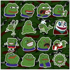 Стикеры "Пепе Детский" / Стикербомбинг /Стикеры на телефон / ноутбук / для детей. Ru Print