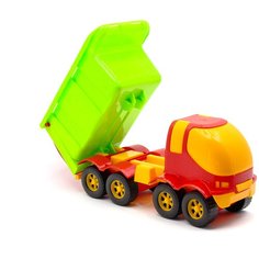 Мусоровоз игрушка большой красный 41 см MAXIMUS Панда / мусоровоз машинка / машинки игрушки для малышей / машина каталка для мальчиков / машинка детская каталка / машинка игрушка каталка / машинка детская игрушка