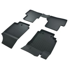 Автоковрик SRTK 3D люкс для Hyundai Creta I поколение (2016-2021), высокий борт, резина