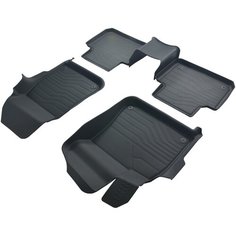 Автоковрик SRTK 3D люкс для Porsche Cayenne (2017-), высокий борт, резина