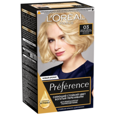 LOreal Paris Preference стойкая краска для волос, 03 светло-светло-русый пепельный