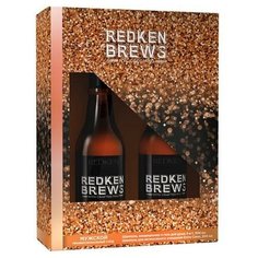 Новогодний набор Redken Brews Set 2021 для мужчин (шампунь- кондиционер- гель для душа 3- в-1 300 мл, шампунь 300 мл)