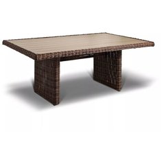 «Бергамо» плетеный обеденный стол, цвет коричневый 4 Si S