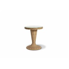 «Леванте» стол круглый из искусственного ротанга, цвет соломенный 4 Si S