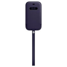 Кожаный чехол- конверт Apple MagSafe для iPhone 12 mini темно- фиолетового цвет (MK093ZE/A)